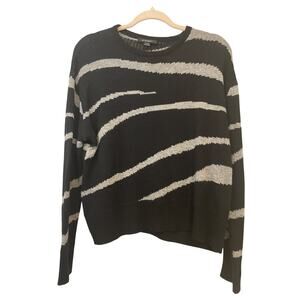 Acrobat Black & Gray Long Sleeve Wool Cashmere Blend Sweater - Size XS/S